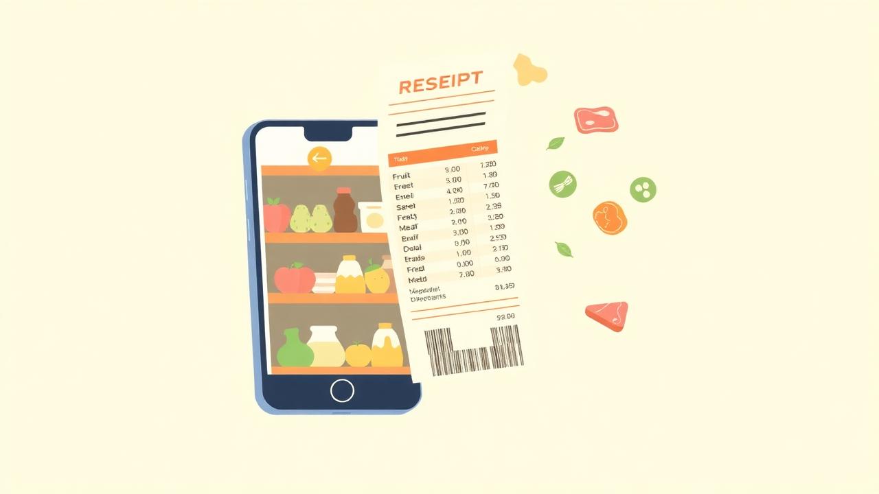 Smartphone scannant un ticket de caisse pour mieux s'organiser